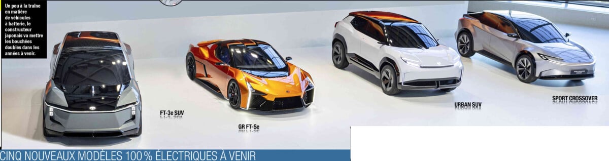 cinq futurs modèles 100% électriques de toyota