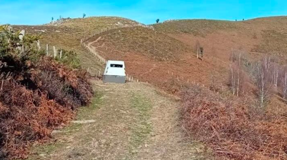 déplacement du radar sur un chemin pour piétons