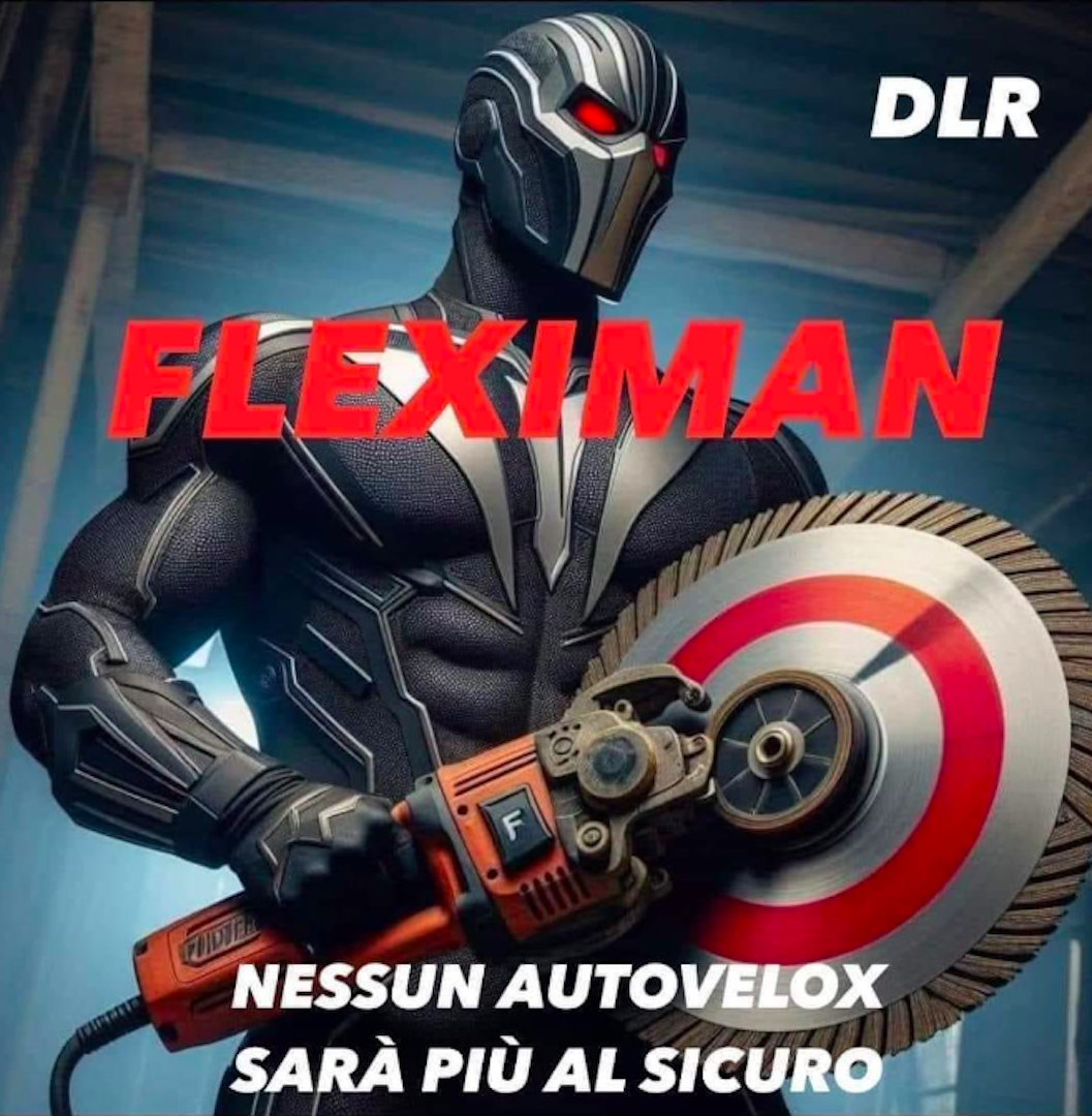 « fleximan », le héros italien qui s'attaque aux radars
