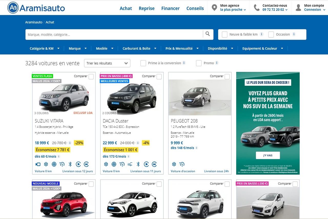 e-commerce automobile