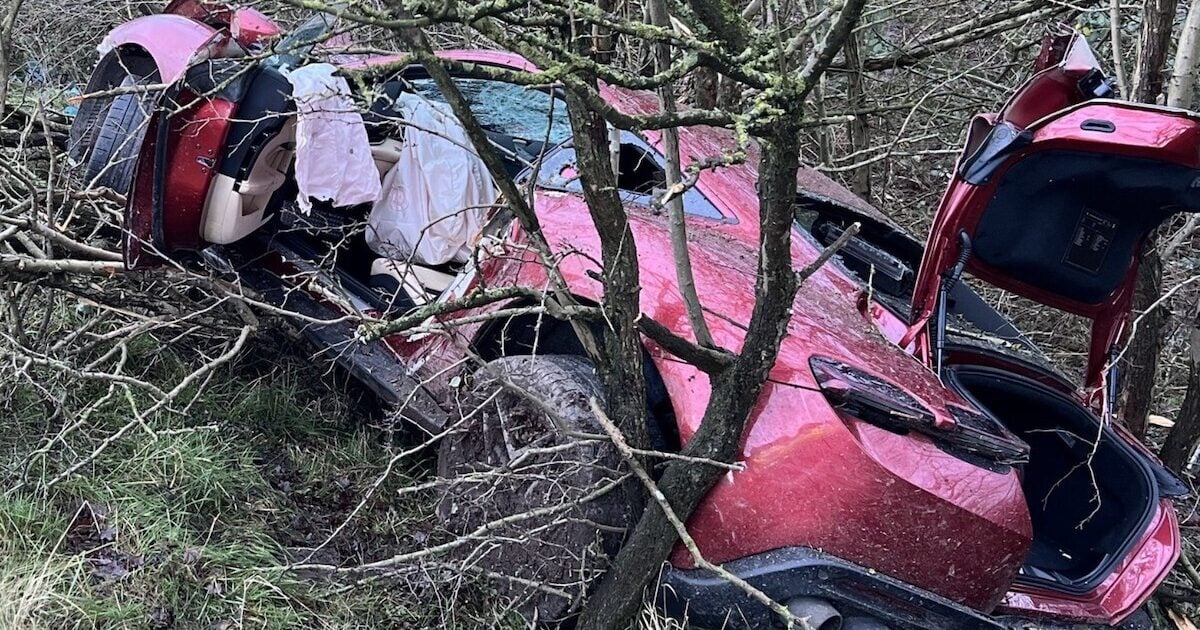 tentative de doubler la police : une ferrari roma détruite